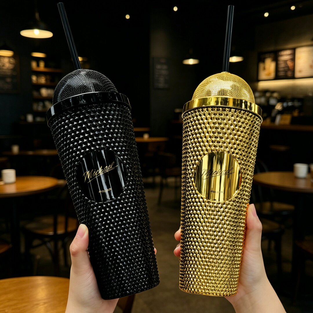 Musical Instrument Jazz - 핫 마이클 라인 스톤 텀블러 크리에이티브