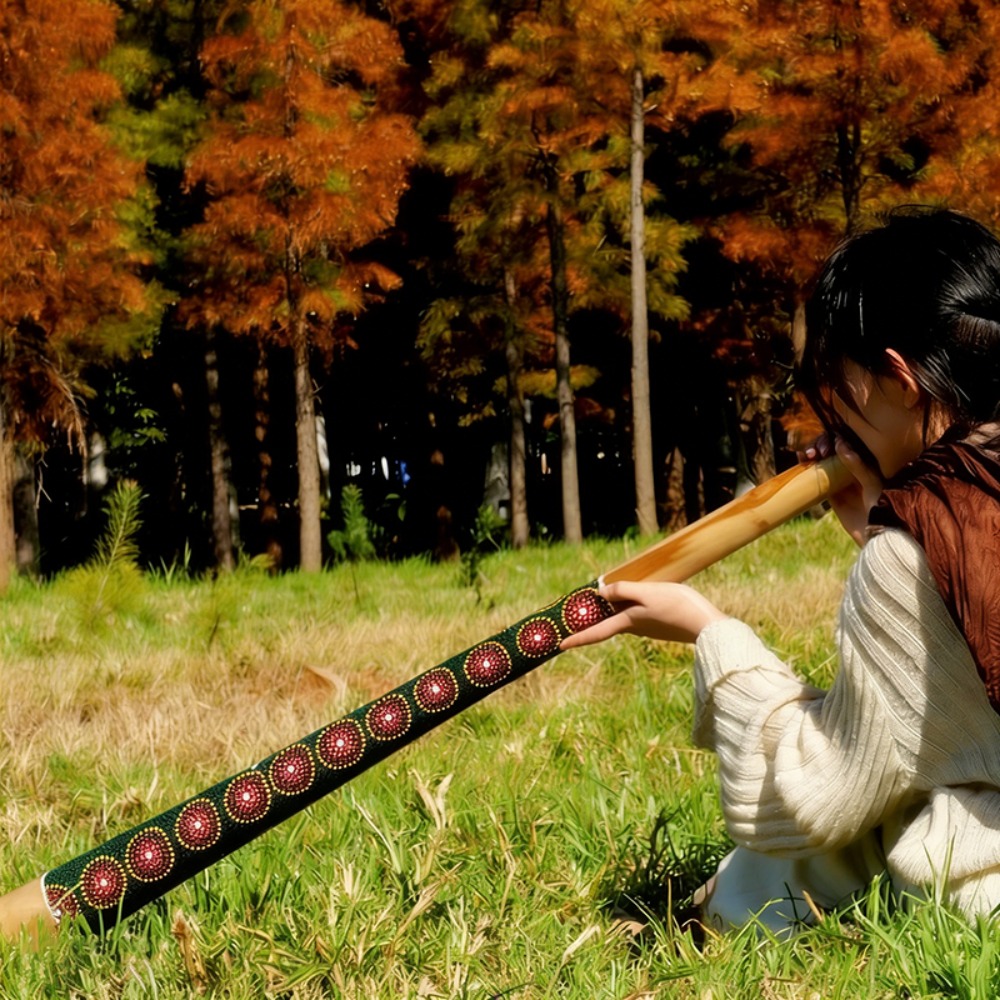 Musical Instrument Didgeridoo - 티크 디지리두 페인팅 100/120/130/150cm 사운드 테라피