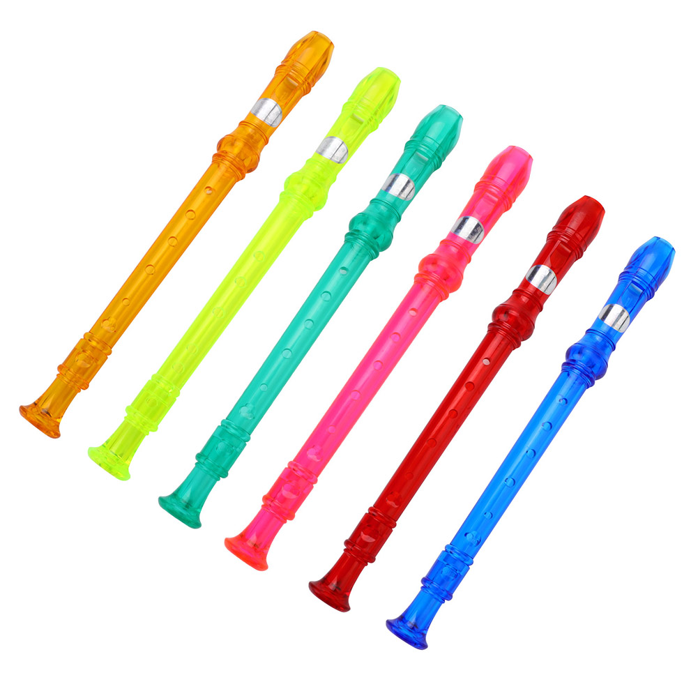 Soprano Recorder Plastic - 어린이용 8홀 반투명 데스칸트 리코더, 6가지