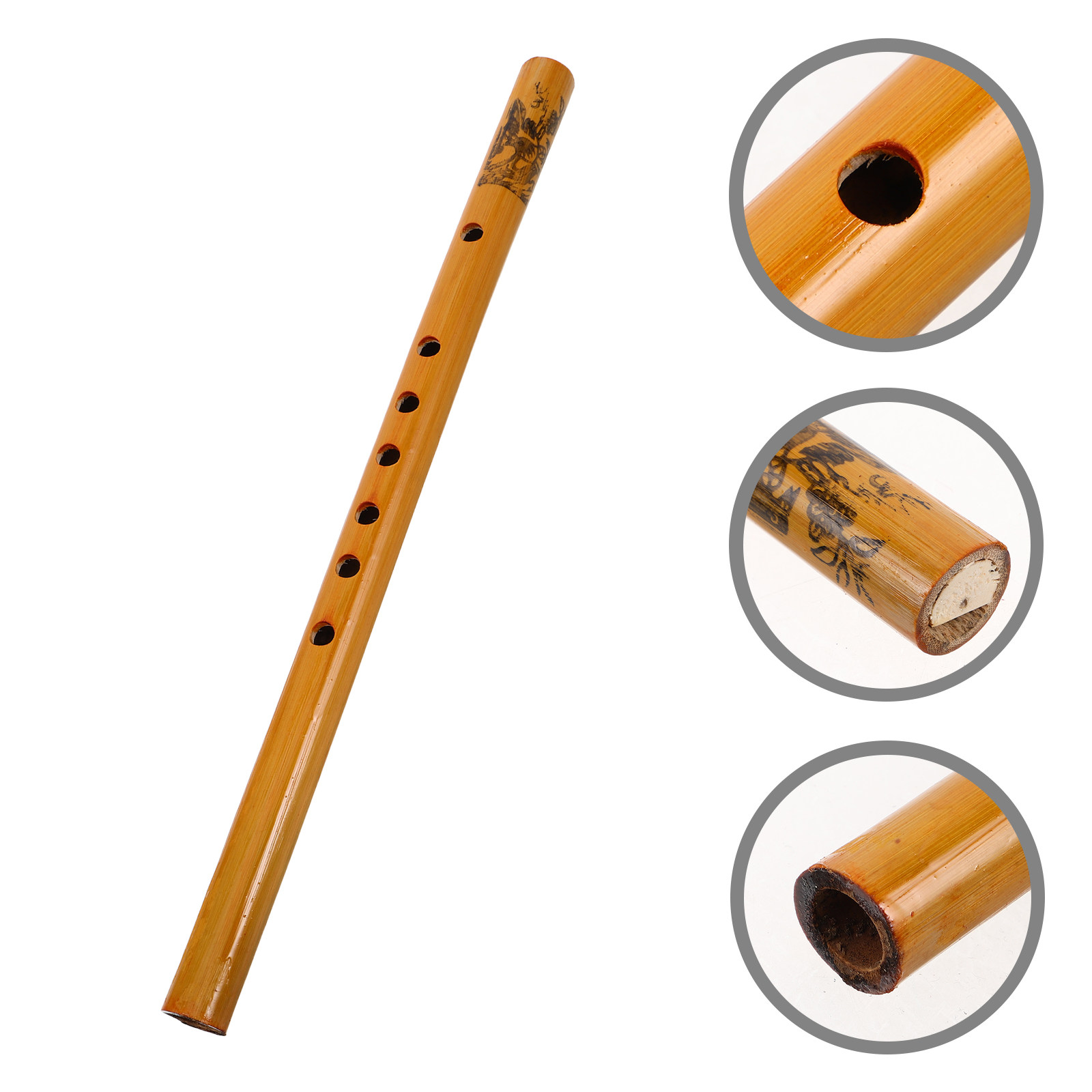 Musical Instrument Recorder - 33cm 수직형 레코더 플루트 대나무 7홀