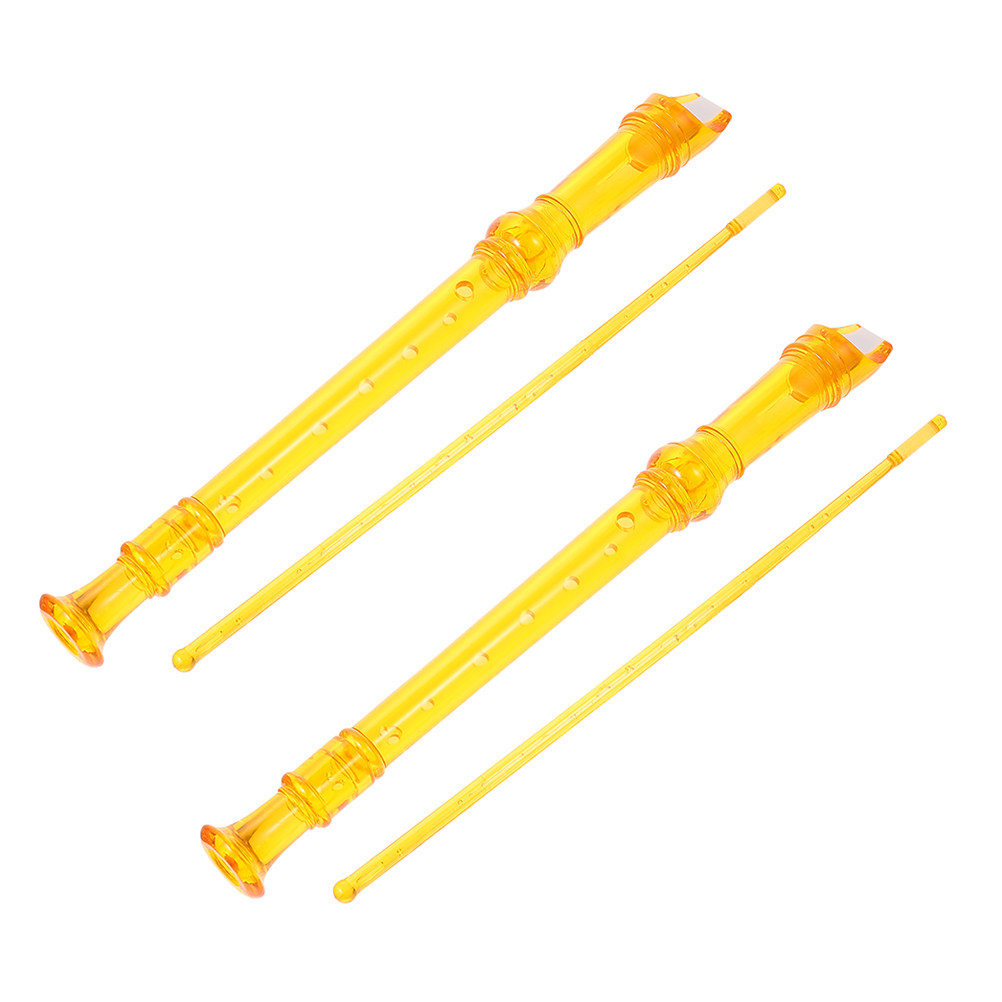 Soprano Recorder Plastic - 2Pcs 어린이 클라리넷 8 홀 초급