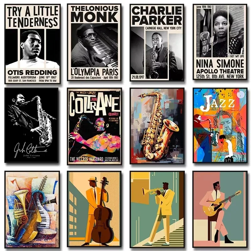 Musical Instrument Jazz - 재즈 음악 색소폰 기타 첼로 존