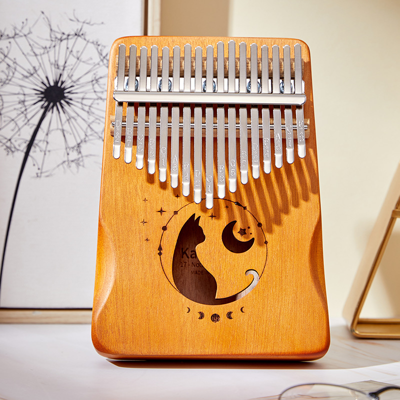 Musical Instrument Piano - 17 Keys Kalimba 그라디언트 색상 디자인