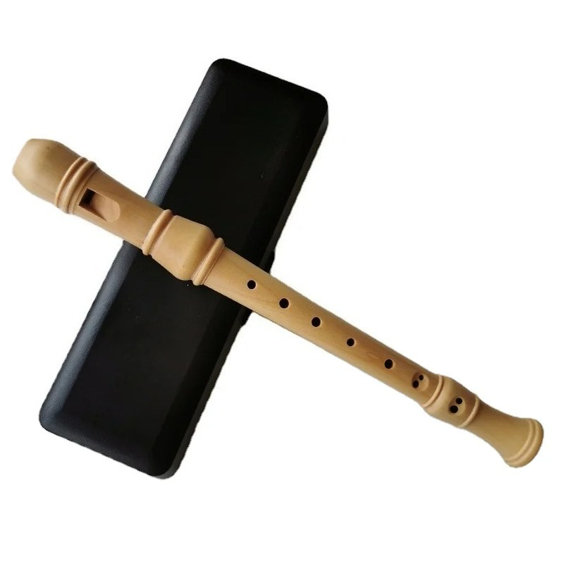 Musical Instrument German - 3블록 솔리드 메이플 우드 8홀 소프라노