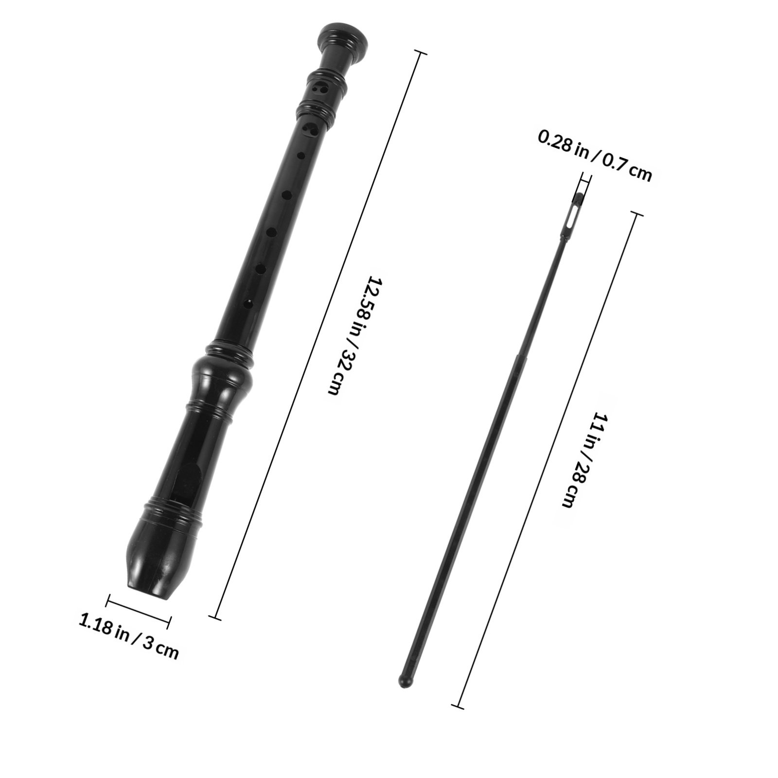 8홀 블랙 소프라노 리코더 투명 디자인 ABS 플라스틱 - Soprano Recorder Plastic 리뷰 및 가격