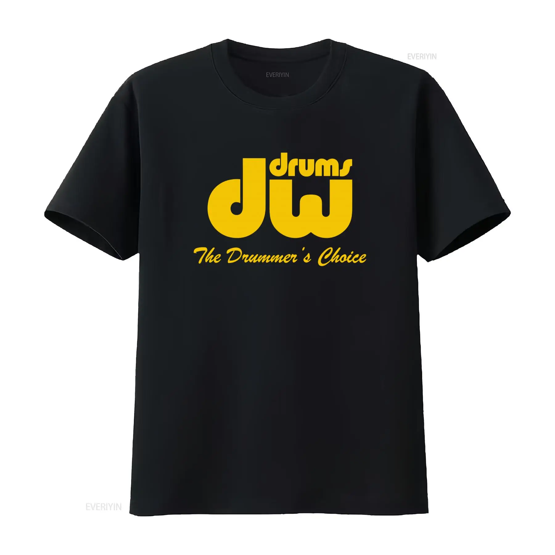 DW 드럼 로고 남성용 티셔츠 드러머의 선택 밴드 음악 - Musical Instrument Logo 리뷰 및 가격