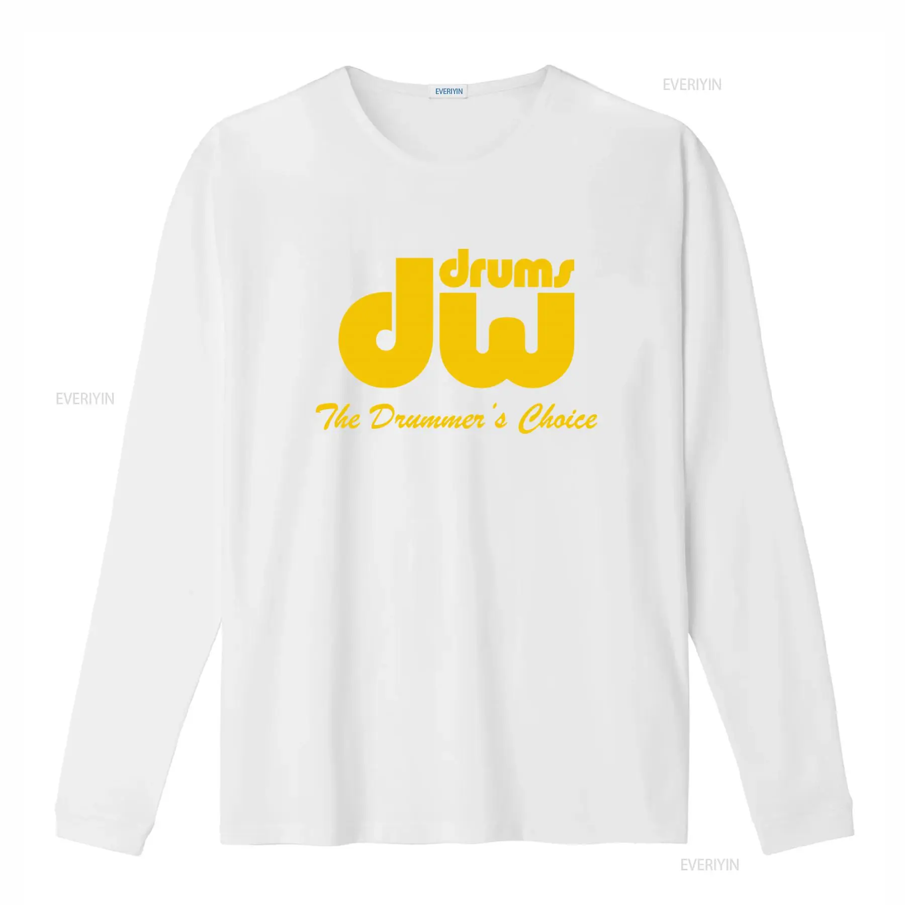 DW 드럼 로고 남성용 티셔츠 드러머의 선택 밴드 음악 - Musical Instrument Logo 리뷰 및 가격