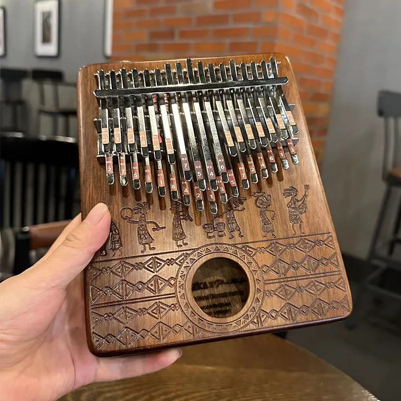 나무 칼림바 휴대용 어린이 시작 연습, 간단한 17 톤 - Musical Instrument Piano 리뷰 및 가격