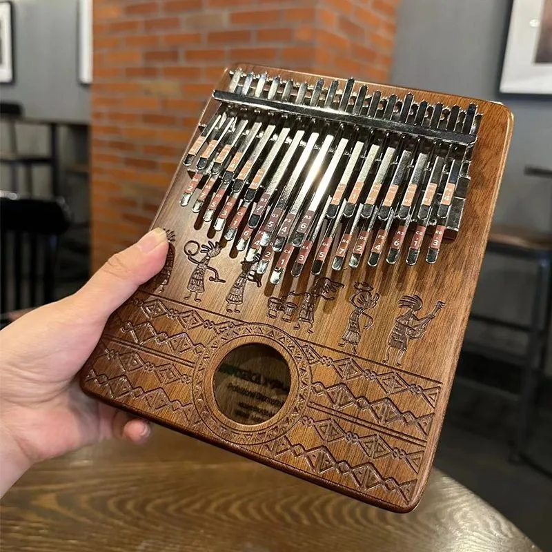 나무 칼림바 휴대용 어린이 시작 연습, 간단한 17 톤 - Musical Instrument Piano 리뷰 및 가격