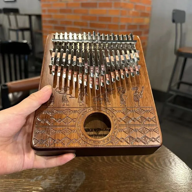 나무 칼림바 휴대용 어린이 시작 연습, 간단한 17 톤 - Musical Instrument Piano 리뷰 및 가격