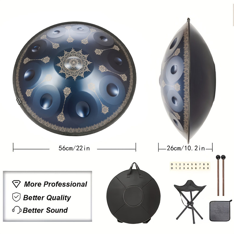 10음계 핸드팬 드럼 22인치 각인 패턴 핸드 팬 드럼 - Musical Instrument Drum 리뷰 및 가격