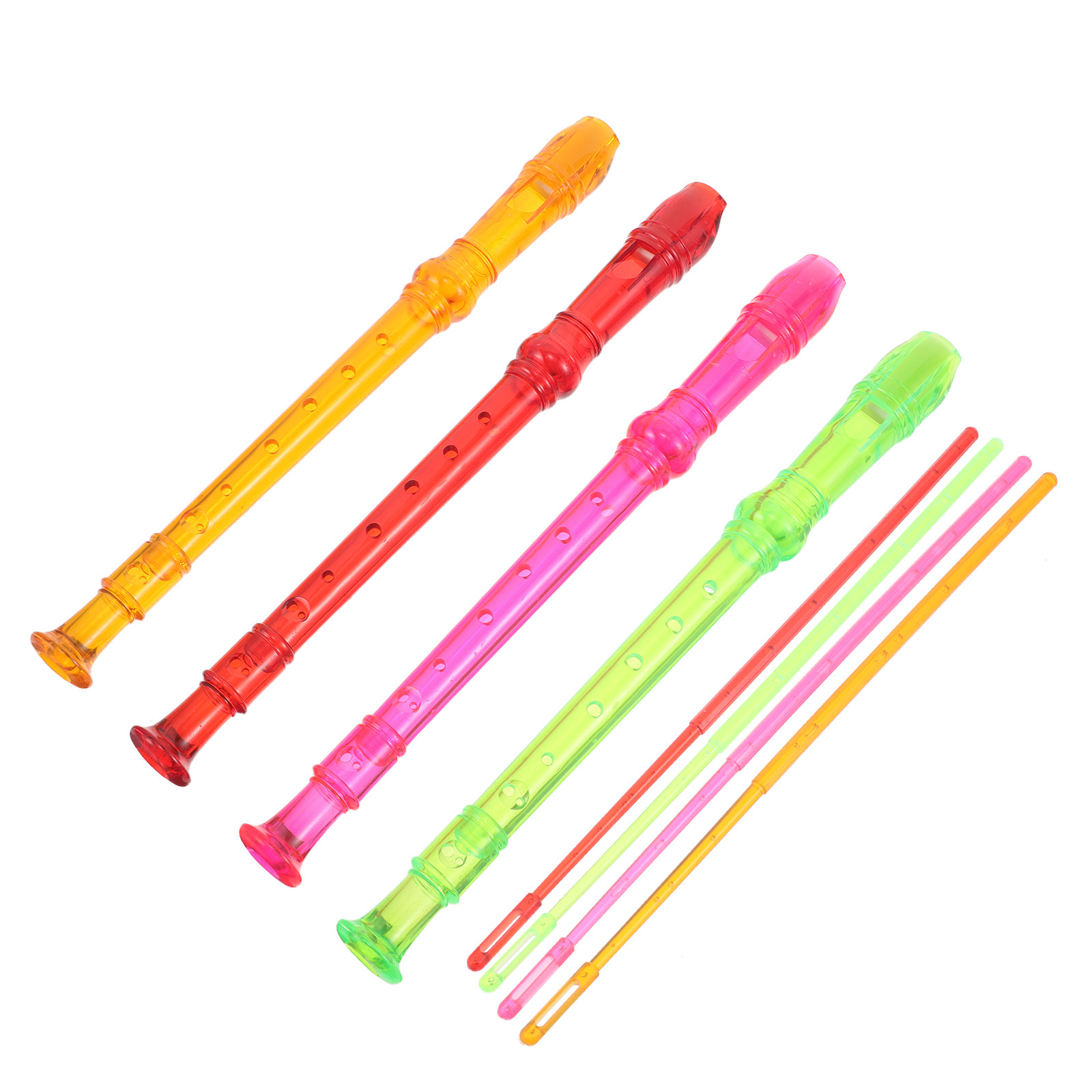 4개입 투명 8홀 소프라노 레코더 휴대용 플루트 초보자 - Musical Instrument Recorder 리뷰 및 가격