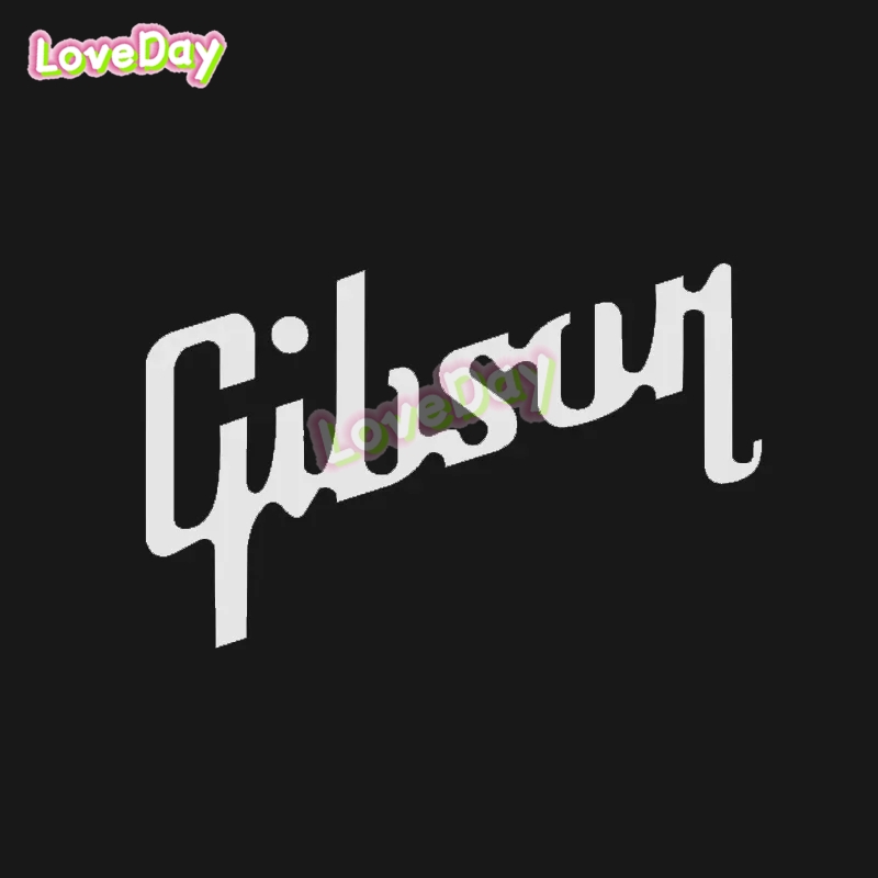 Gibson 로고 스티커 데칼 비닐 기타 맞춤형 스티커 - Musical Instrument Logo 리뷰 및 가격