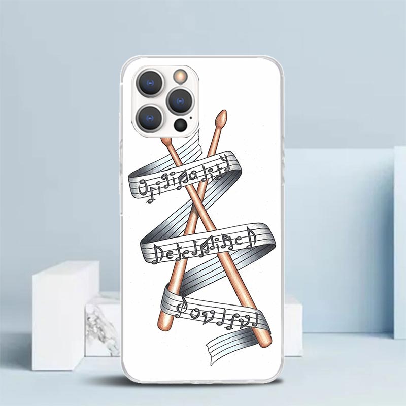 악기 드럼 록 폰 케이스 아이폰 16 17 17E 16 - Musical Instrument Logo 리뷰 및 가격