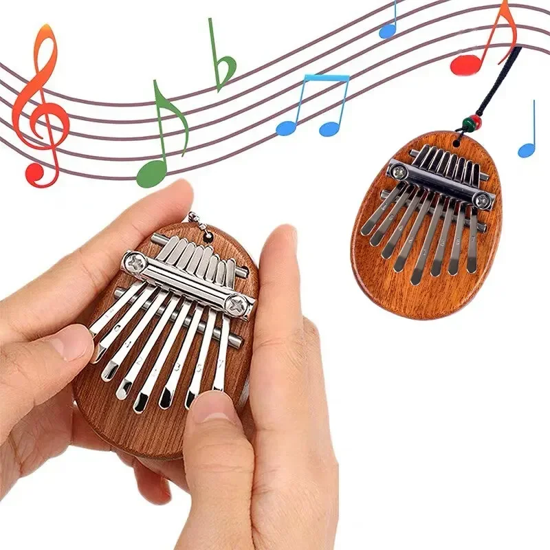 1Pcs 나무 미니 엄지 피아노 뮤지컬 8 톤 휴대용  - Musical Instrument Piano 리뷰 및 가격