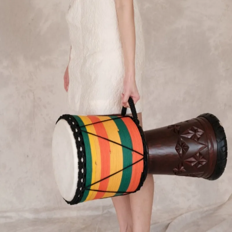 12 인치 Djembe 마호가니 아프리카 드럼 전문 염 - Musical Instrument African 리뷰 및 가격