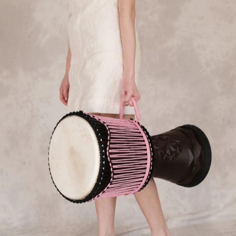 12 인치 Djembe 마호가니 아프리카 드럼 전문 염 - Musical Instrument African 리뷰 및 가격