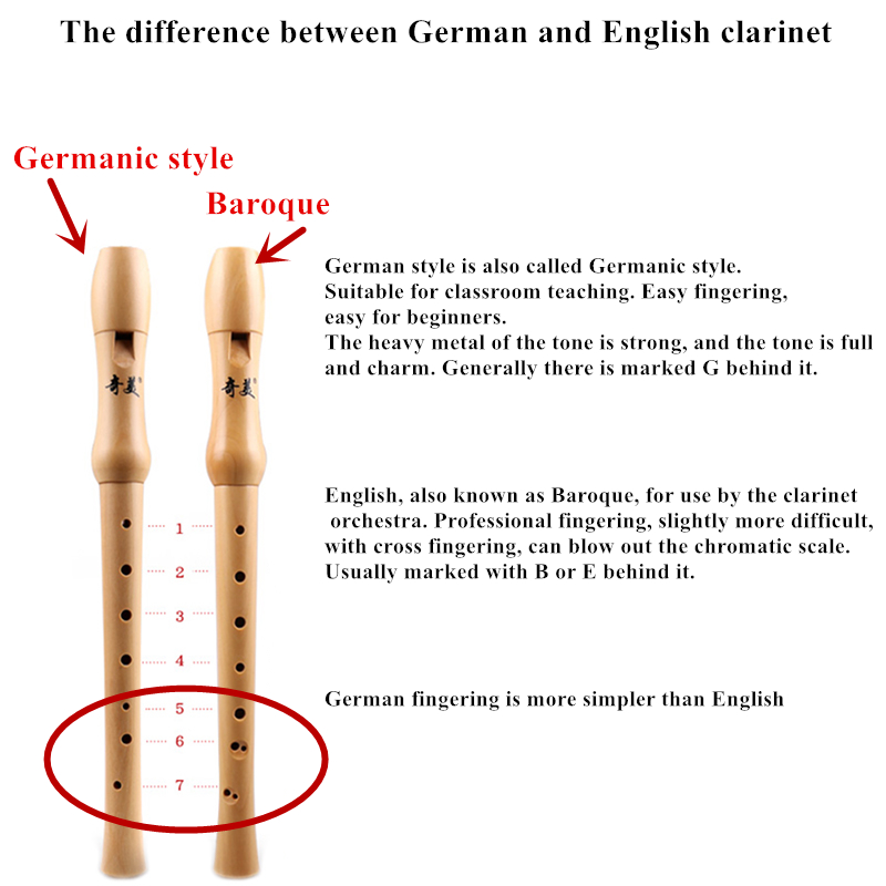중국 수직 클라리넷 플루트, 나무 녹음기, 악기, 독일 - Musical Instrument German 리뷰 및 가격