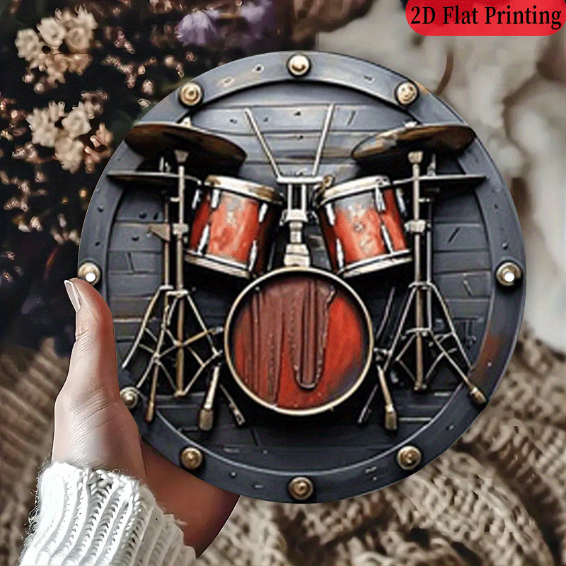2D 평면, 1개, 20.32x20.32 cm 2D 원 - Musical Instrument Drum 리뷰 및 가격