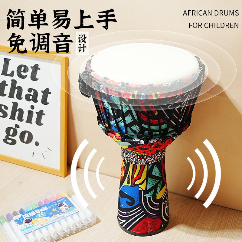 PVC 아프리카 드럼 양가죽 8인치 핸드 드럼 타악기  - Musical Instrument African 리뷰 및 가격