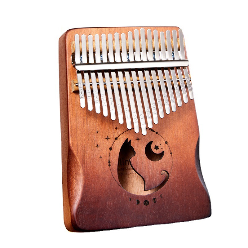 17 Keys Kalimba 그라디언트 색상 디자인 엄 - Musical Instrument Piano 리뷰 및 가격