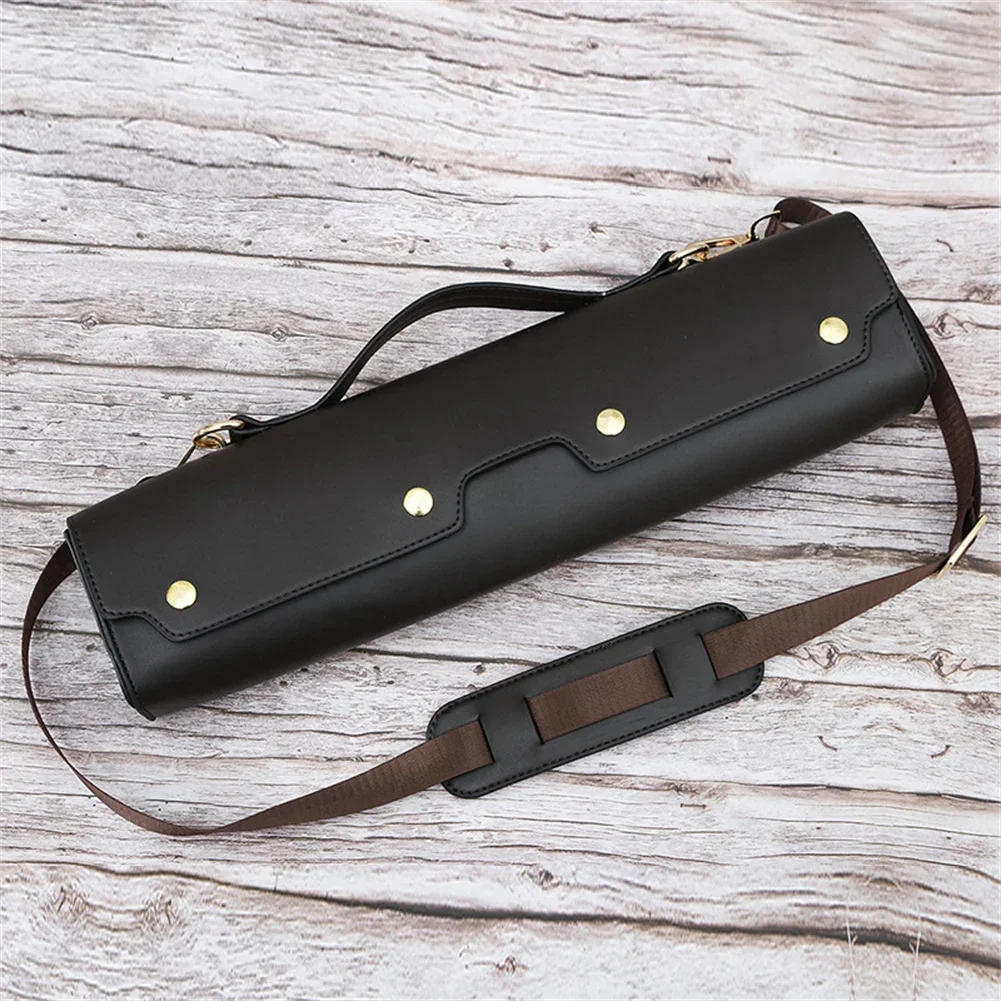 16 17 홀 플루트 용 휴대용 보관 케이스 PU 가죽 - Musical Instrument Accessories 리뷰 및 가격
