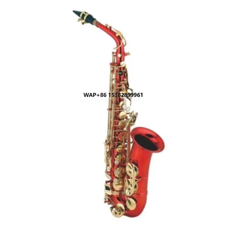 레드 컬러 전문 알토 색소폰 도매 공장 가격 맞춤 황동 - Musical Instrument Logo 리뷰 및 가격