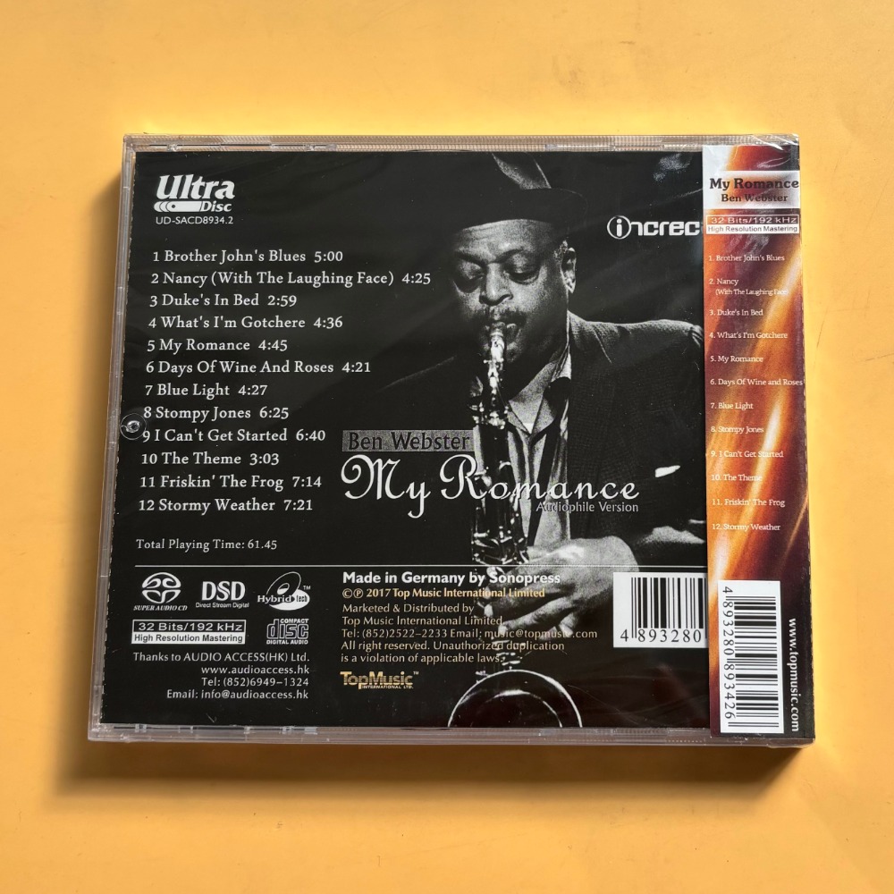 벤 웹스터 마이 로맨스 재즈 CD 오디오파일 색소폰 테 - Musical Instrument Jazz 리뷰 및 가격